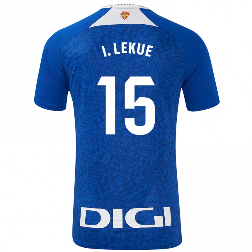 Kids Football Iñigo Lekue #15 Royal Blue Away Jersey 2024/25 T-Shirt