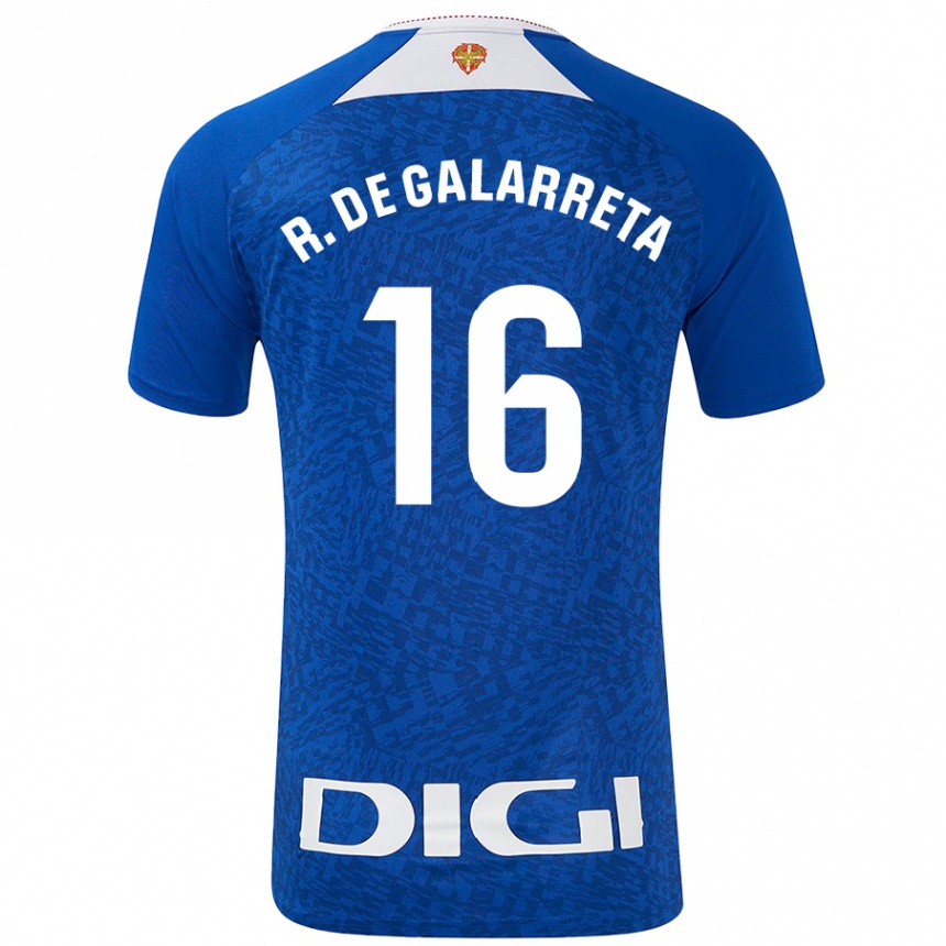 Kids Football Iñigo Ruiz De Galarreta #16 Royal Blue Away Jersey 2024/25 T-Shirt