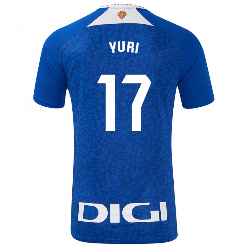 Kids Football Yuri Berchiche #17 Royal Blue Away Jersey 2024/25 T-Shirt