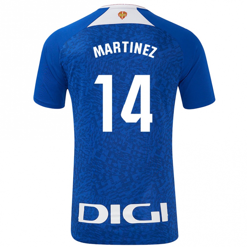 Kids Football Pablo Martínez #14 Royal Blue Away Jersey 2024/25 T-Shirt