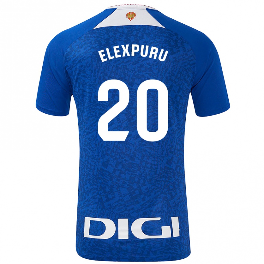 Kids Football Ane Elexpuru Añorga #20 Royal Blue Away Jersey 2024/25 T-Shirt