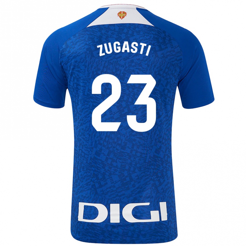 Kids Football Patricia Zugasti Oses #23 Royal Blue Away Jersey 2024/25 T-Shirt