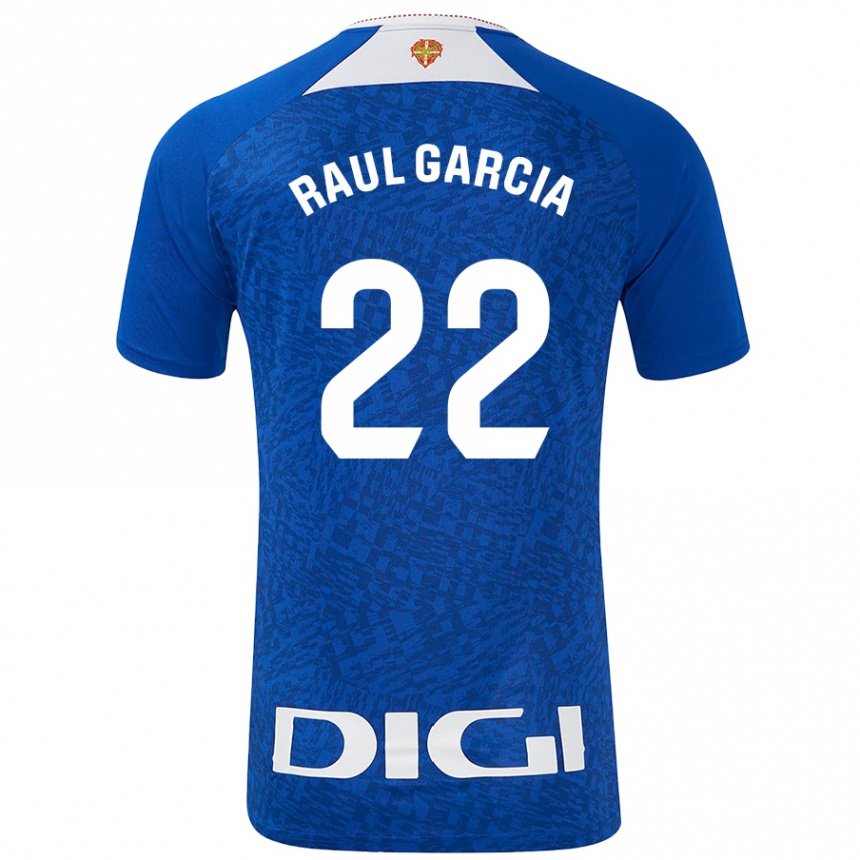 Kids Football Raúl García #22 Royal Blue Away Jersey 2024/25 T-Shirt