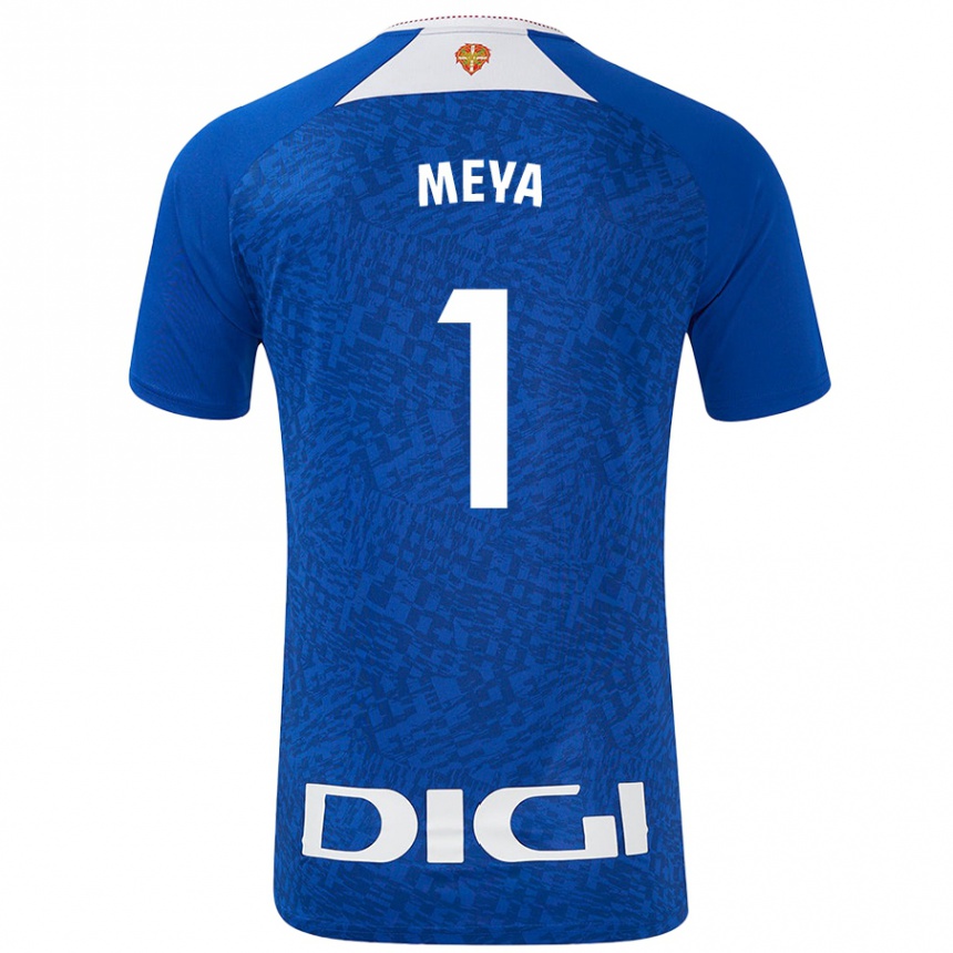 Kids Football Aina Meya Bellot #1 Royal Blue Away Jersey 2024/25 T-Shirt