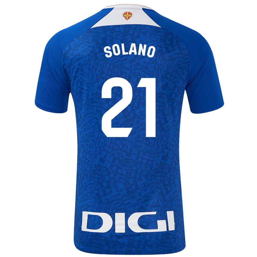 Kids Football Bibiane Schulze-Solano #21 Royal Blue Away Jersey 2024/25 T-Shirt