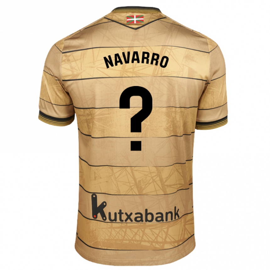 Kids Football Robert Navarro #0 Brown Away Jersey 2024/25 T-Shirt