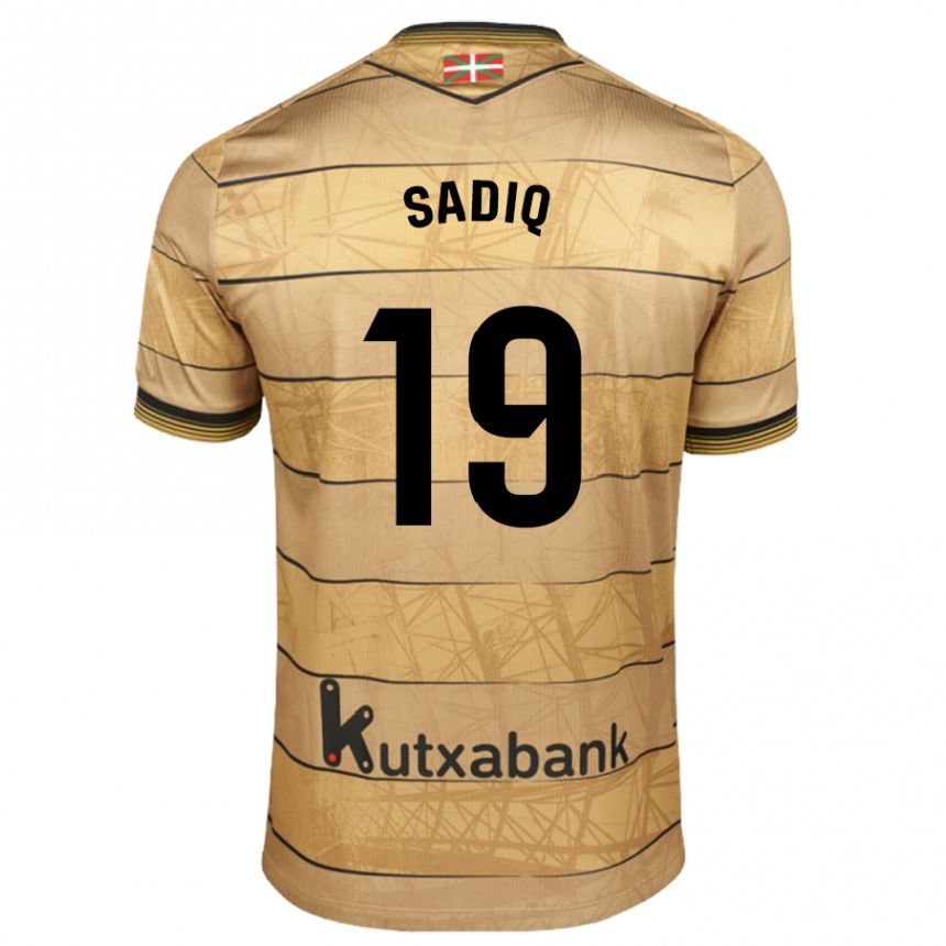 Kids Football Umar Sadiq #19 Brown Away Jersey 2024/25 T-Shirt