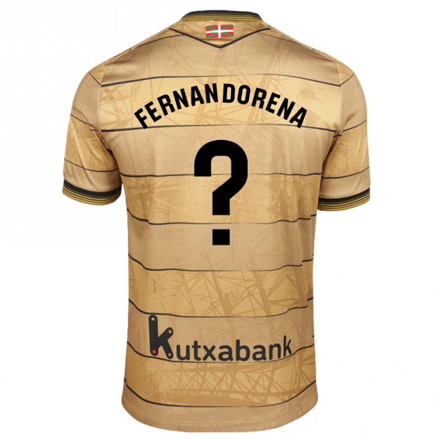 Kids Football Alex Fernandorena #0 Brown Away Jersey 2024/25 T-Shirt