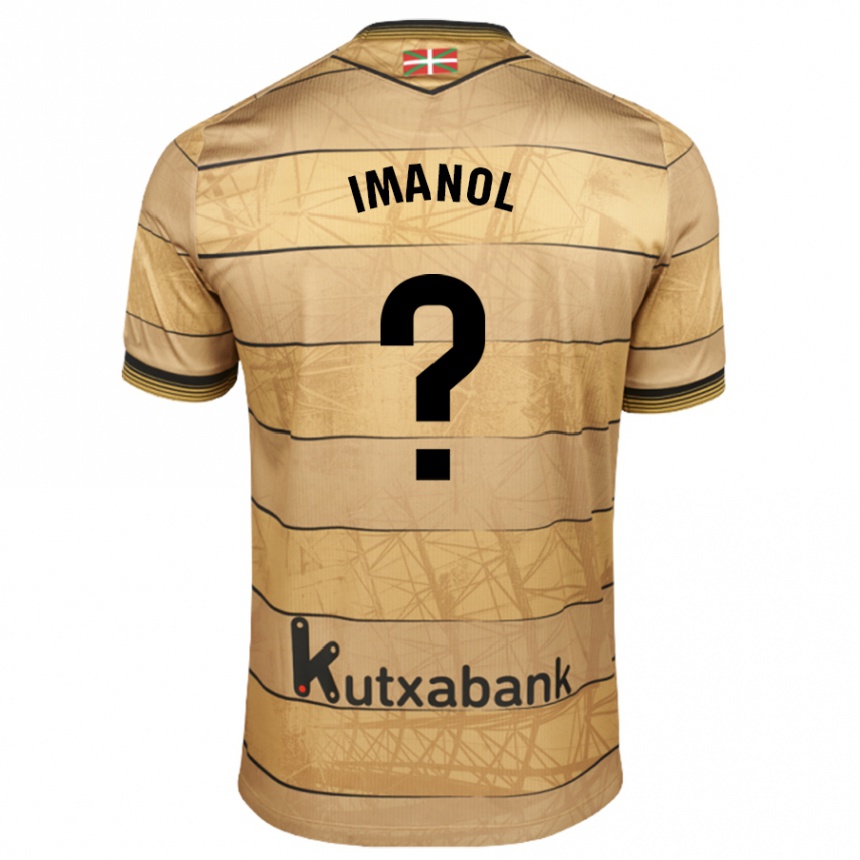 Kids Football Imanol #0 Brown Away Jersey 2024/25 T-Shirt