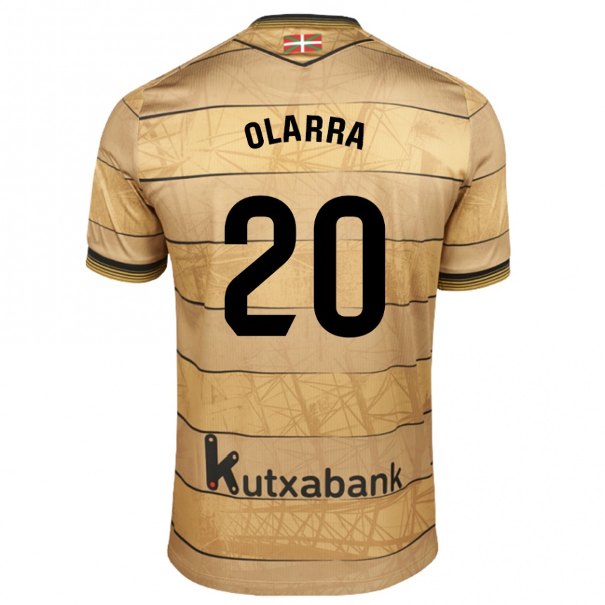 Kids Football Aimar Olarra #20 Brown Away Jersey 2024/25 T-Shirt