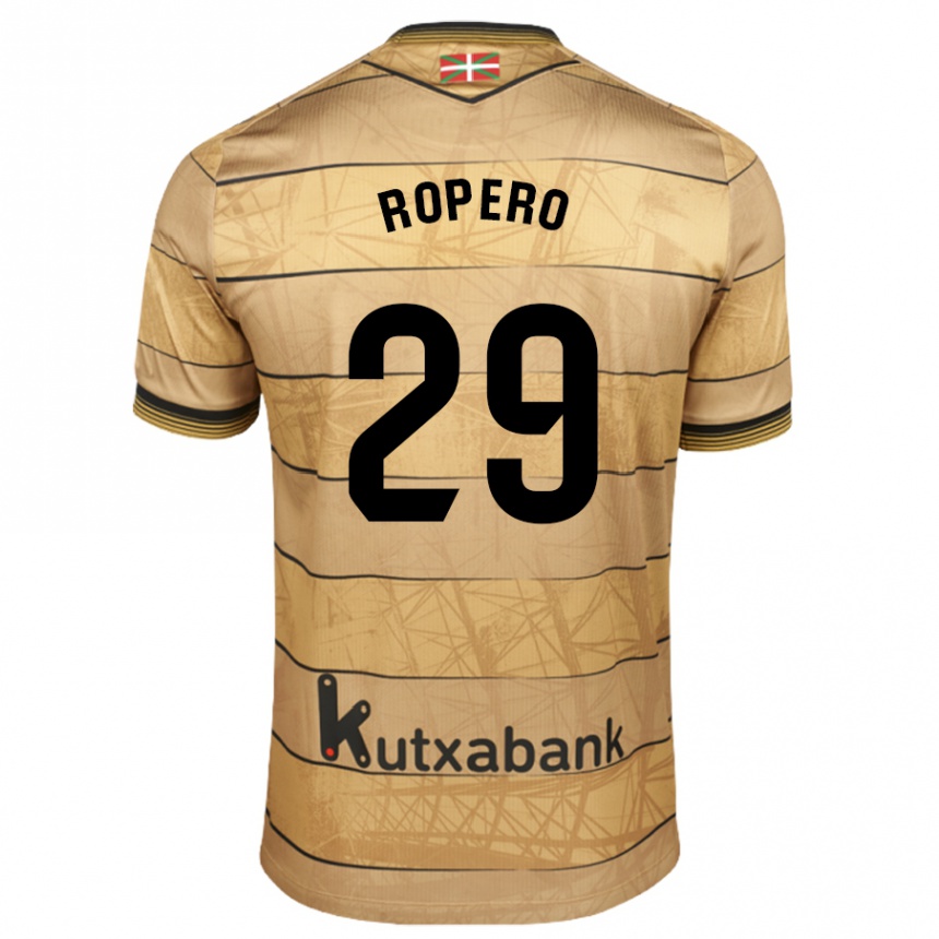 Kids Football Iker Ropero #29 Brown Away Jersey 2024/25 T-Shirt