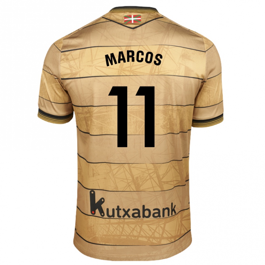 Kids Football Cecilia Marcos Nabal #11 Brown Away Jersey 2024/25 T-Shirt