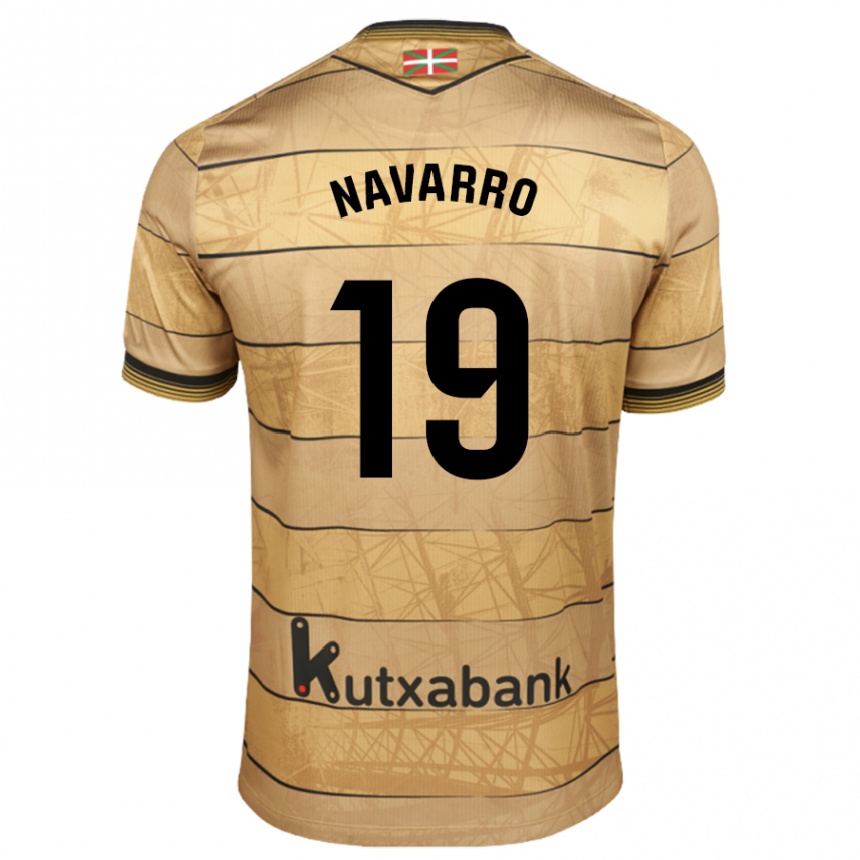 Kids Football Lorena Navarro #19 Brown Away Jersey 2024/25 T-Shirt