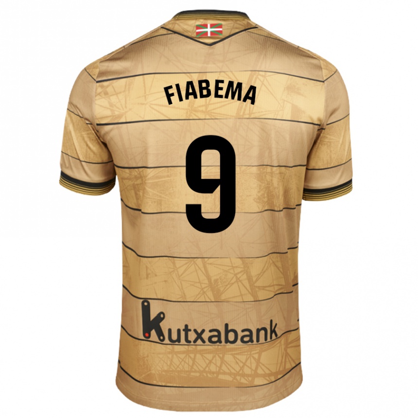 Kids Football Bryan Fiabema #9 Brown Away Jersey 2024/25 T-Shirt