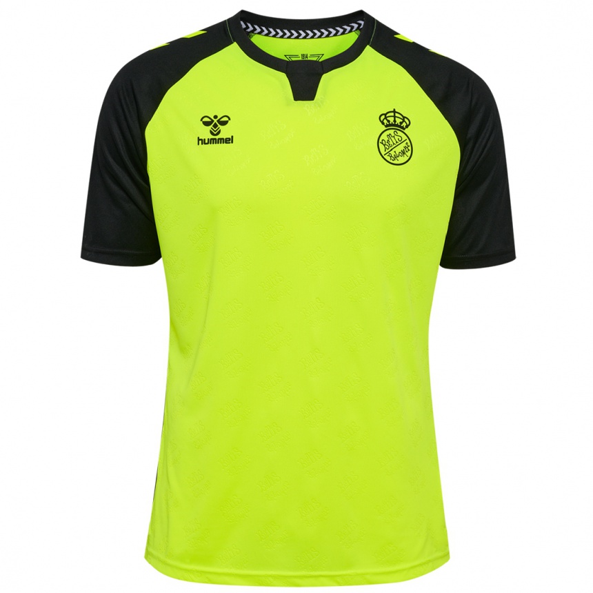 Kids Football Mawuli Mensah #20 Fluorescent Yellow Black Away Jersey 2024/25 T-Shirt