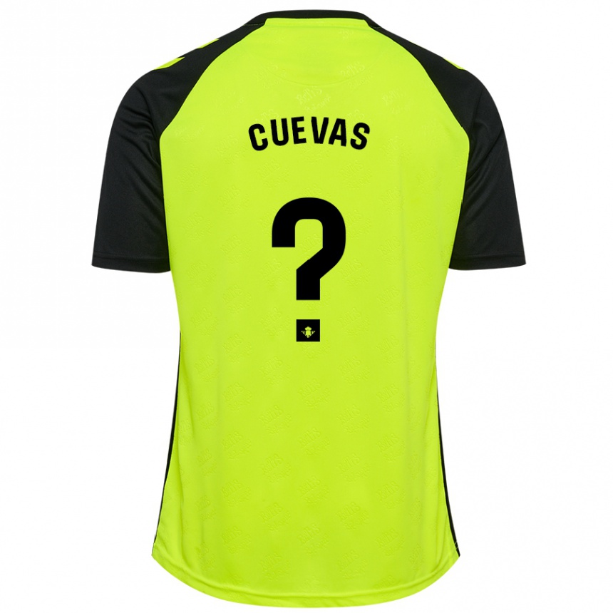 Kids Football Miguel Cuevas #0 Fluorescent Yellow Black Away Jersey 2024/25 T-Shirt