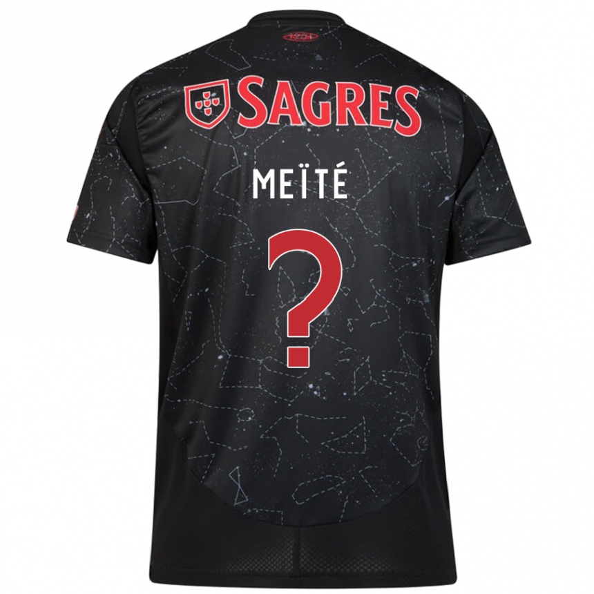 Kids Football Soualiho Meïté #0 Black Red Away Jersey 2024/25 T-Shirt