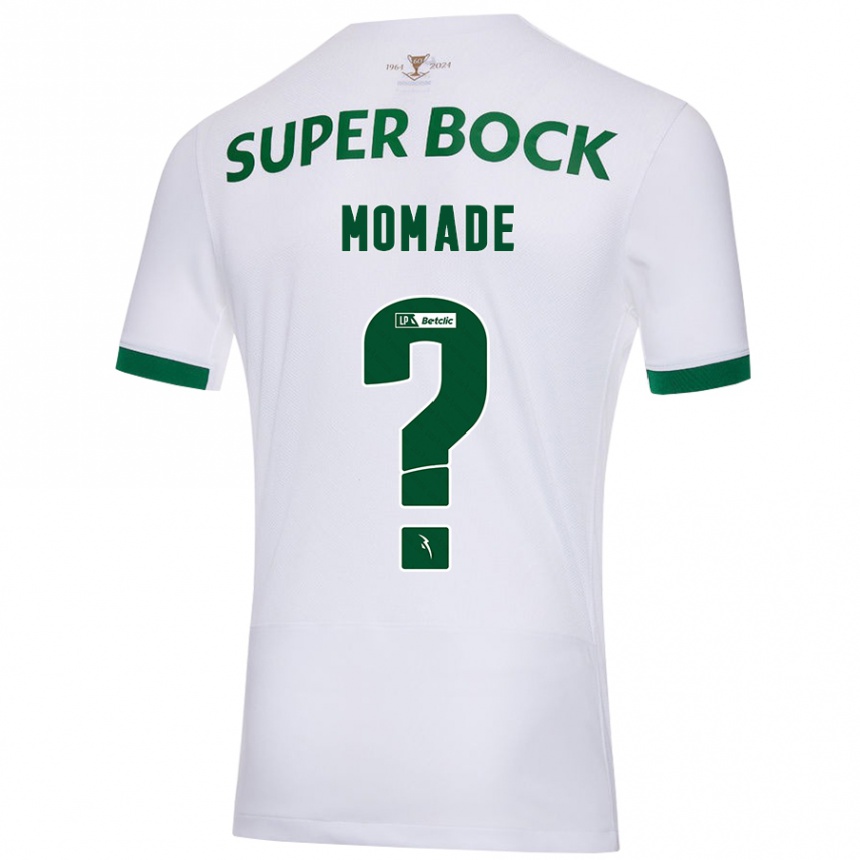 Kids Football Rayhan Momade #0 White Green Away Jersey 2024/25 T-Shirt