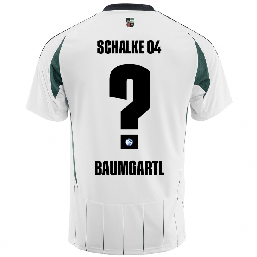 Kids Football Timo Baumgartl #0 White Green Away Jersey 2024/25 T-Shirt