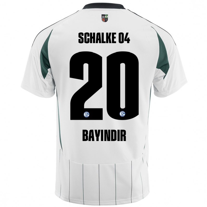 Kids Football Aris Bayindir #20 White Green Away Jersey 2024/25 T-Shirt