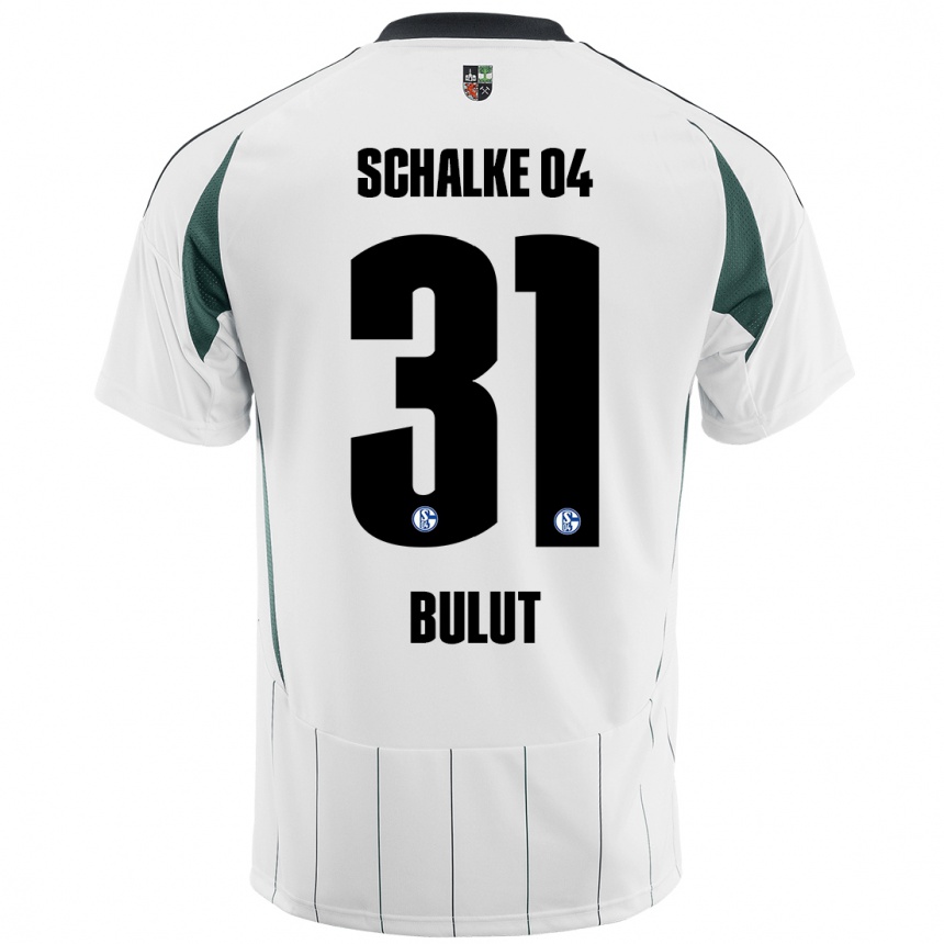 Kids Football Taylan Bulut #31 White Green Away Jersey 2024/25 T-Shirt