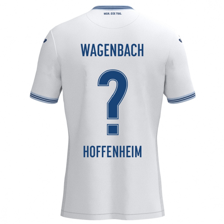 Kids Football Lion Wagenbach #0 White Blue Away Jersey 2024/25 T-Shirt