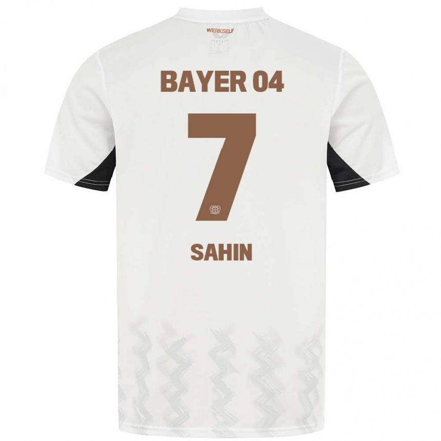 Kids Football Batuhan Sahin #7 White Black Away Jersey 2024/25 T-Shirt