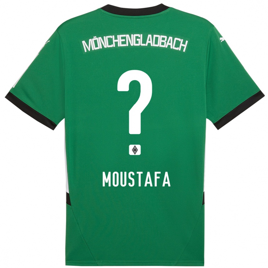 Kids Football Seif Ashraf Moustafa #0 Green White Away Jersey 2024/25 T-Shirt