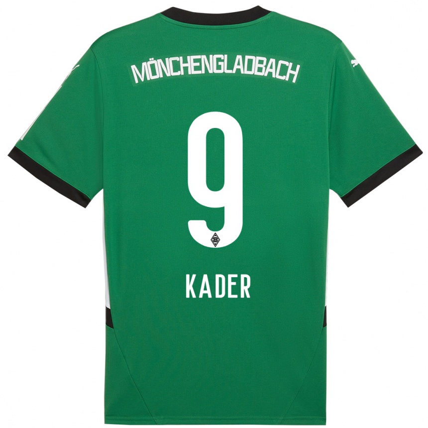 Kids Football Cagatay Kader #9 Green White Away Jersey 2024/25 T-Shirt