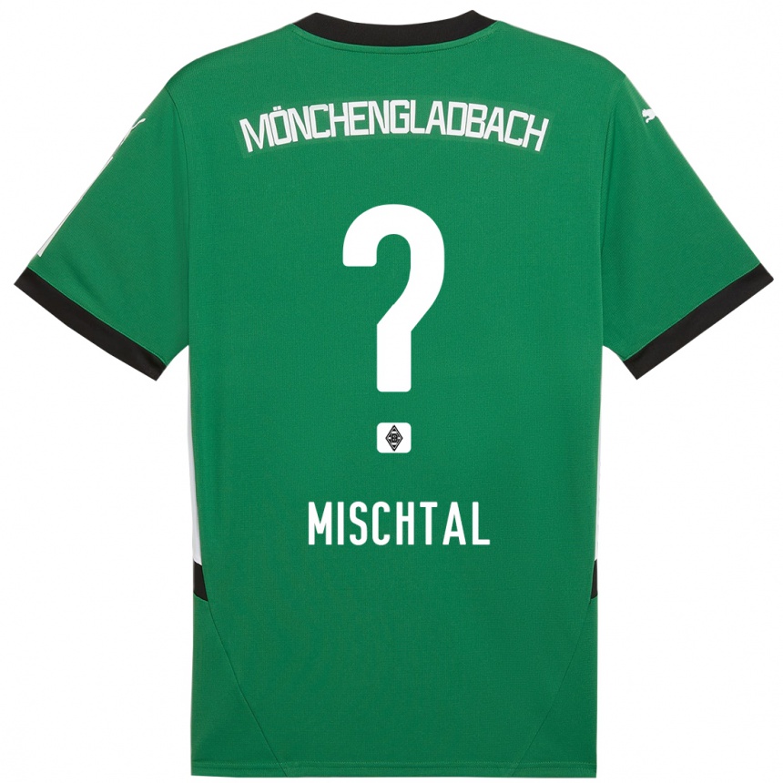 Kids Football Kilian Mischtal #0 Green White Away Jersey 2024/25 T-Shirt