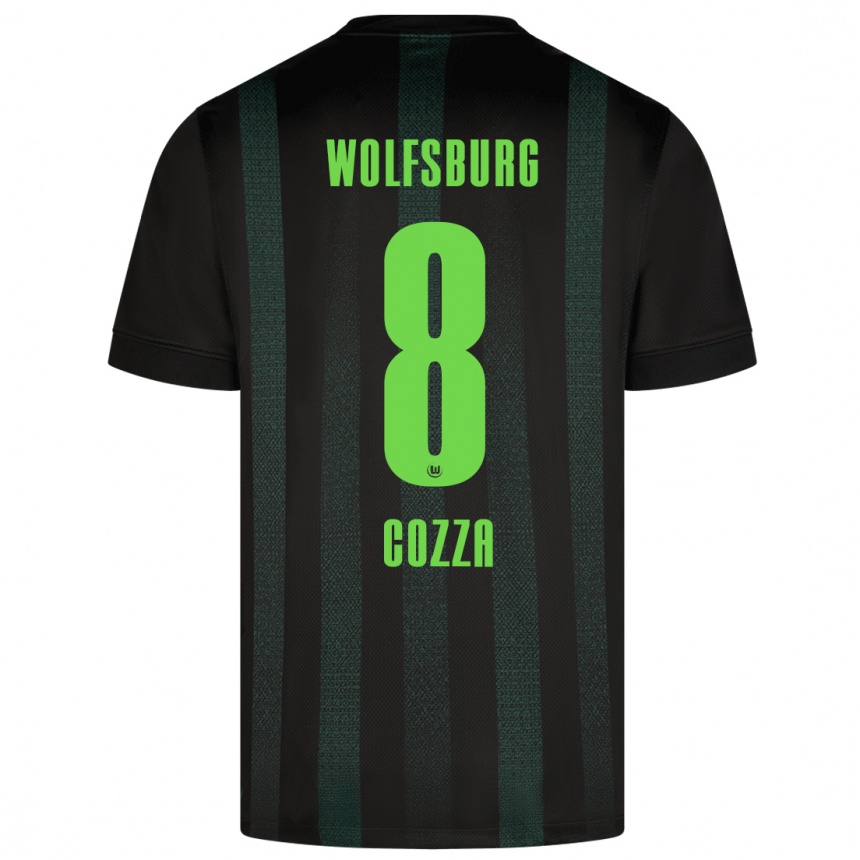 Kids Football Nicolas Cozza #8 Dark Green Away Jersey 2024/25 T-Shirt