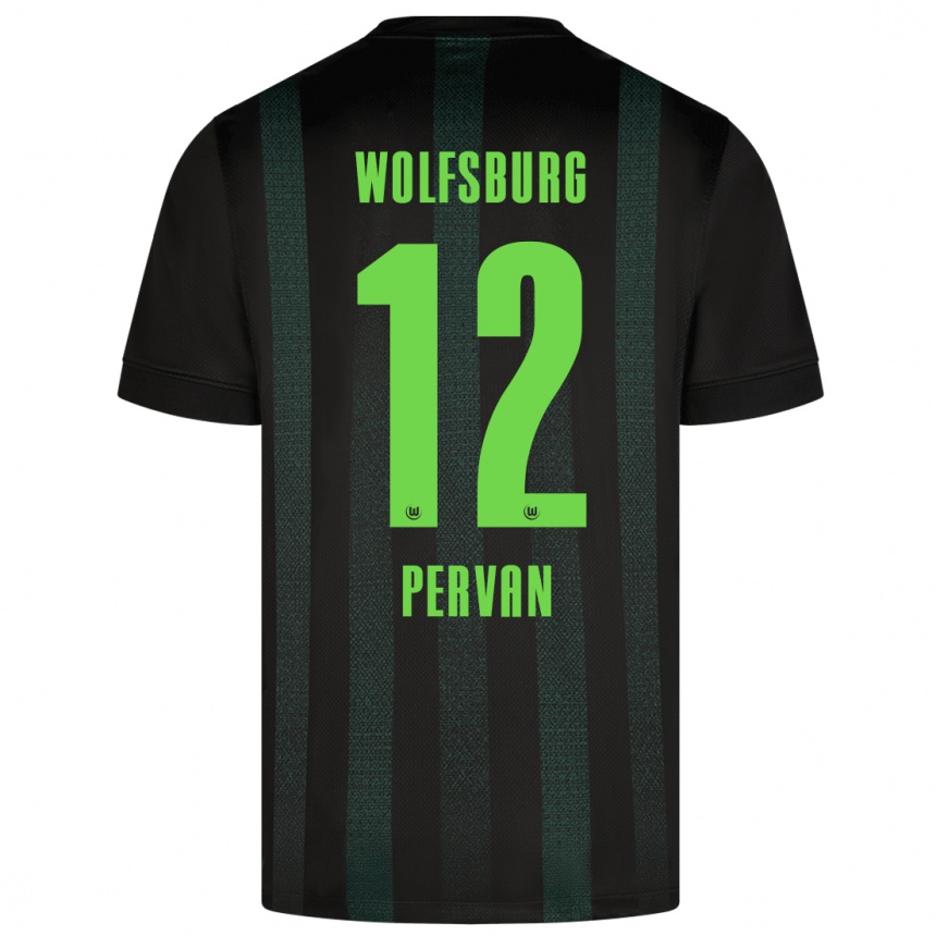 Kids Football Pavao Pervan #12 Dark Green Away Jersey 2024/25 T-Shirt