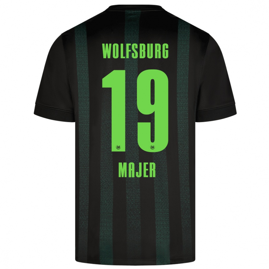 Kids Football Lovro Majer #19 Dark Green Away Jersey 2024/25 T-Shirt