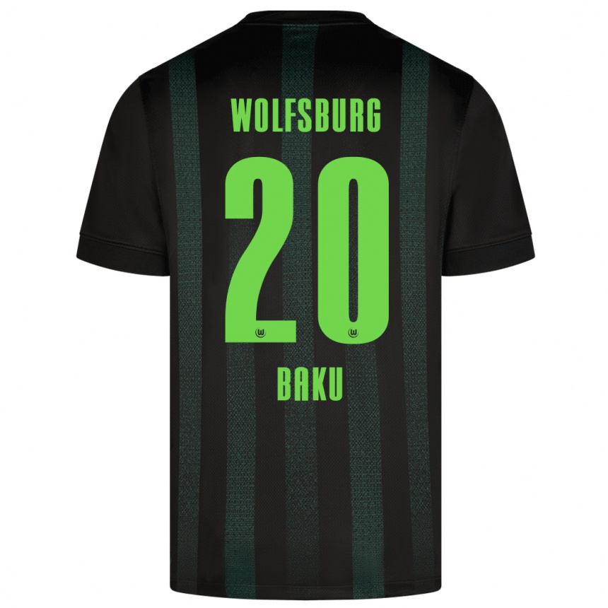 Kids Football Ridle Baku #20 Dark Green Away Jersey 2024/25 T-Shirt