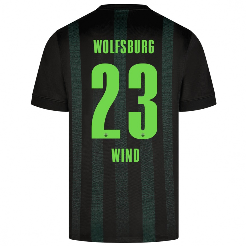 Kids Football Jonas Wind #23 Dark Green Away Jersey 2024/25 T-Shirt