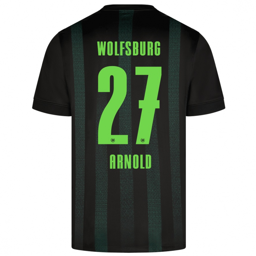 Kids Football Maximilian Arnold #27 Dark Green Away Jersey 2024/25 T-Shirt