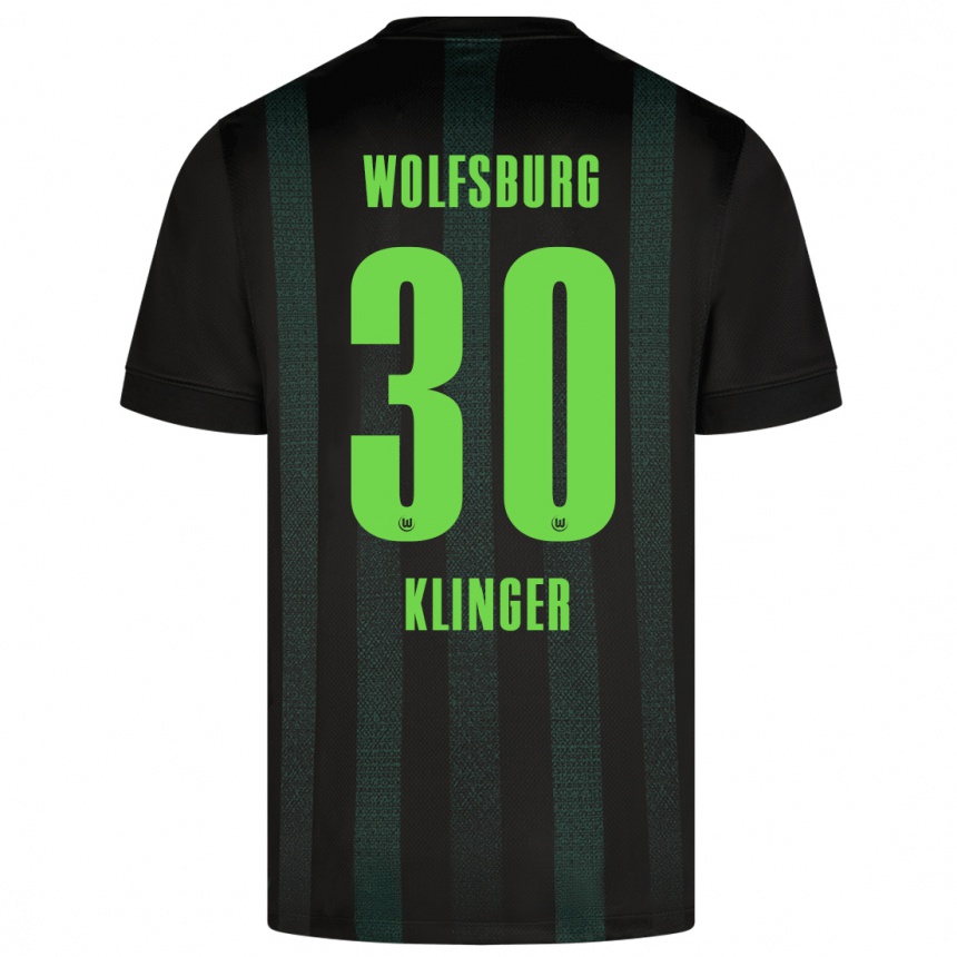 Kids Football Niklas Klinger #30 Dark Green Away Jersey 2024/25 T-Shirt