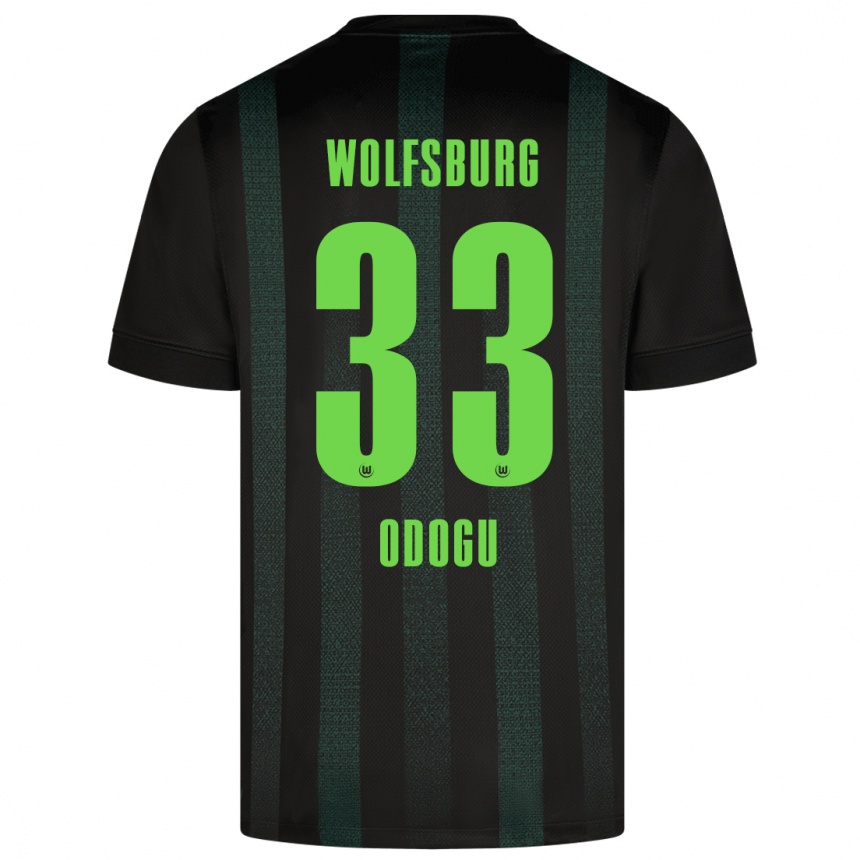 Kids Football David Odogu #33 Dark Green Away Jersey 2024/25 T-Shirt