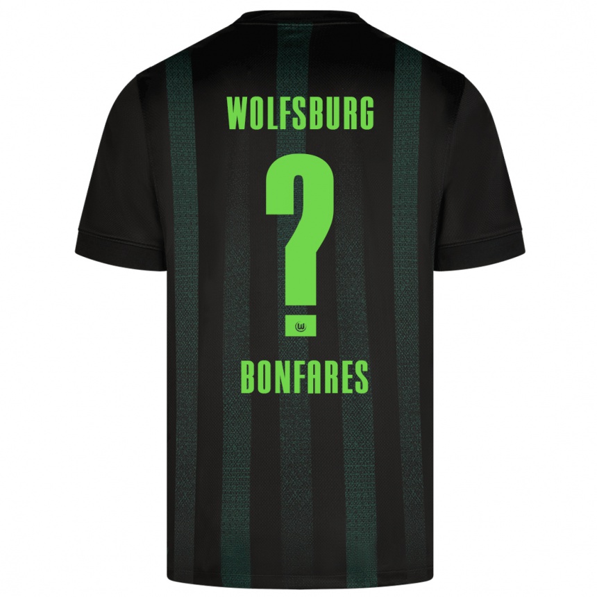 Kids Football Marouan Bonfares #0 Dark Green Away Jersey 2024/25 T-Shirt