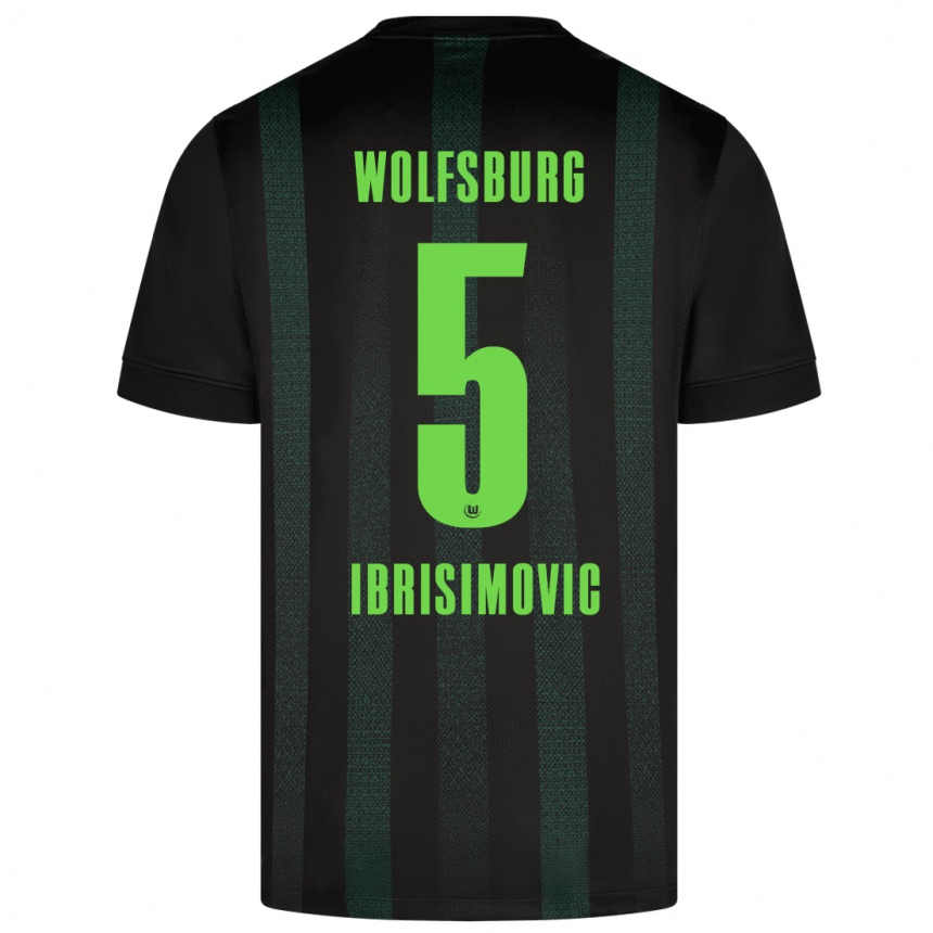 Kids Football Amar Ibrisimovic #5 Dark Green Away Jersey 2024/25 T-Shirt