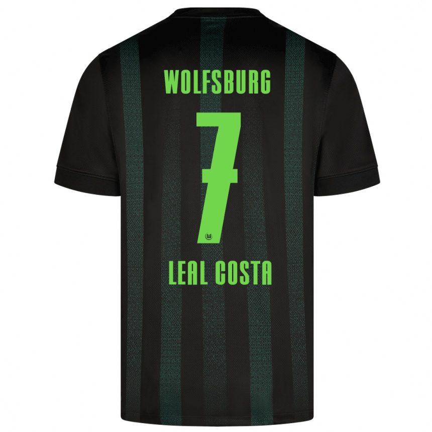 Kids Football David Leal Costa #7 Dark Green Away Jersey 2024/25 T-Shirt