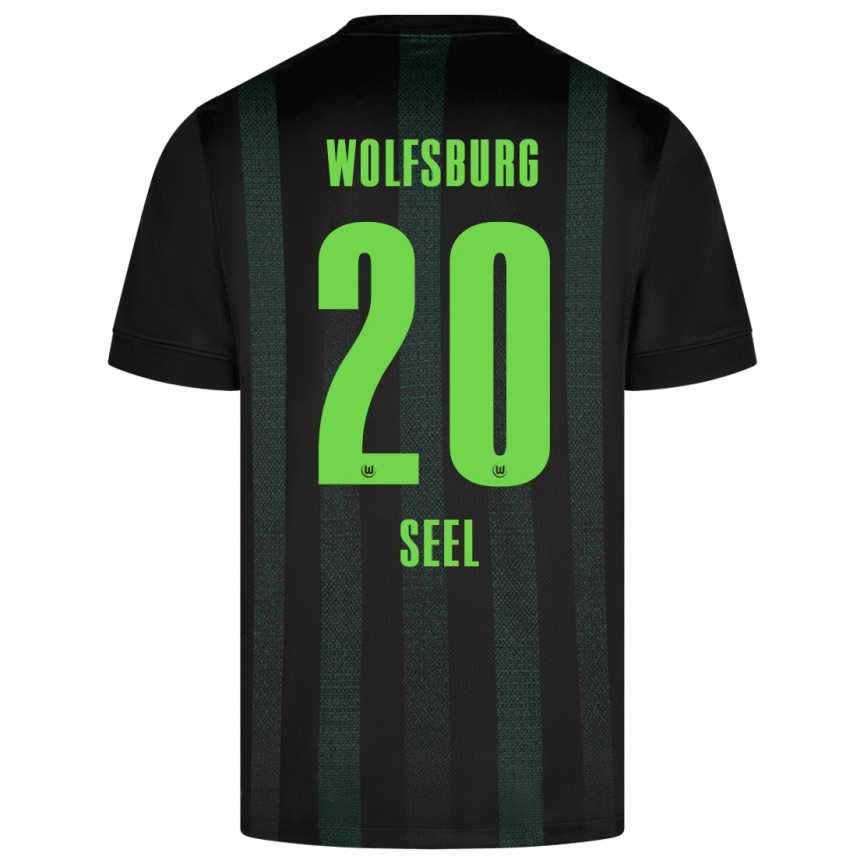 Kids Football William Seel #20 Dark Green Away Jersey 2024/25 T-Shirt