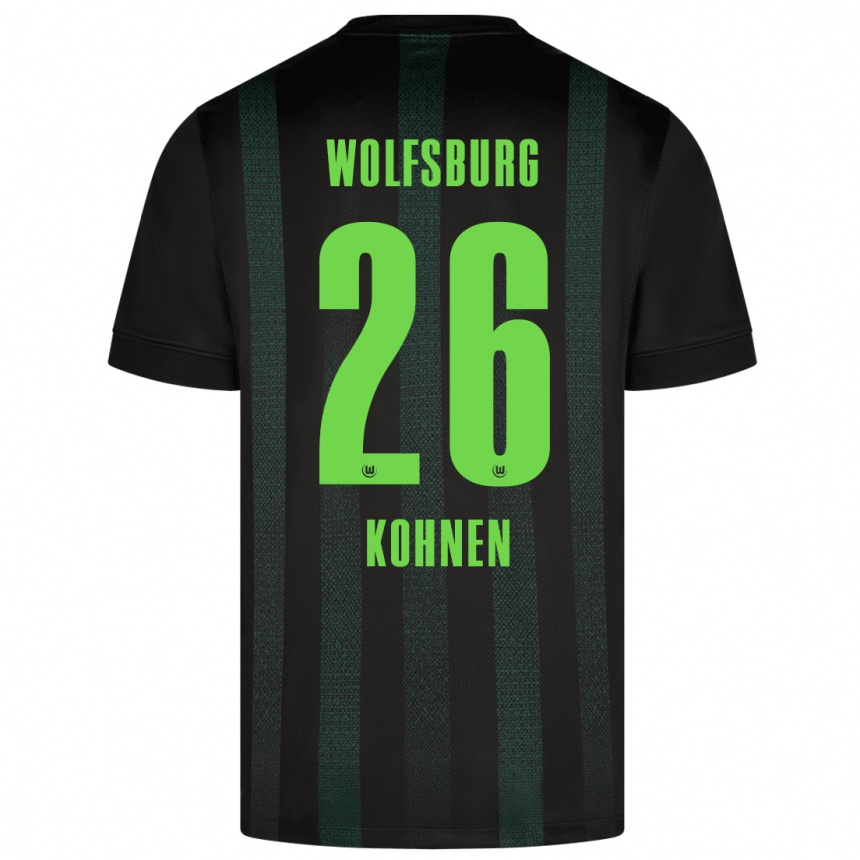 Kids Football Ben Kohnen #26 Dark Green Away Jersey 2024/25 T-Shirt