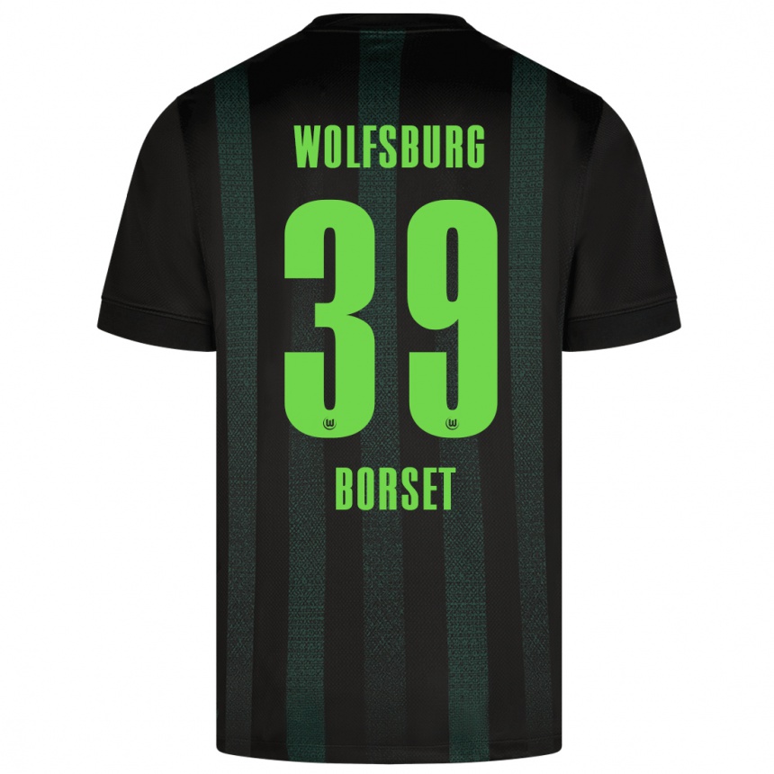 Kids Football Anders Rønne Børset #39 Dark Green Away Jersey 2024/25 T-Shirt