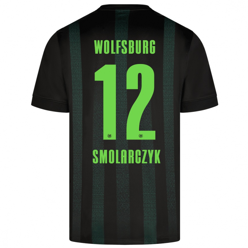 Kids Football Nelly Smolarczyk #12 Dark Green Away Jersey 2024/25 T-Shirt