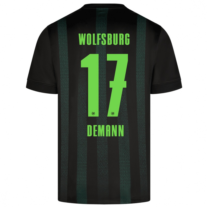 Kids Football Kristin Demann #17 Dark Green Away Jersey 2024/25 T-Shirt