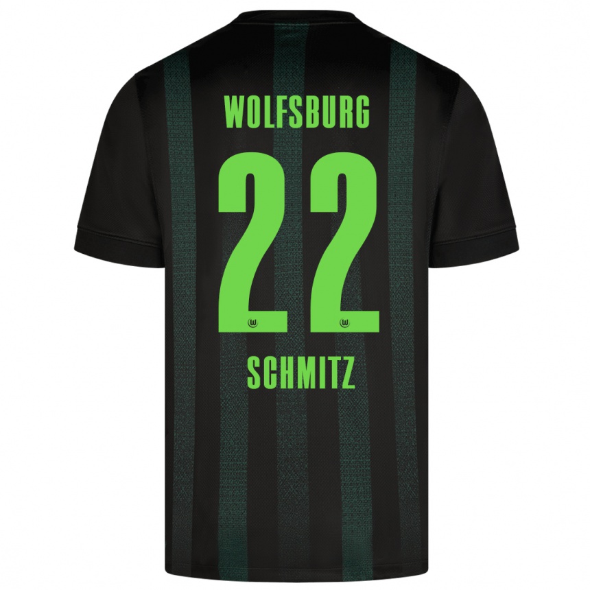 Kids Football Lisa Schmitz #22 Dark Green Away Jersey 2024/25 T-Shirt