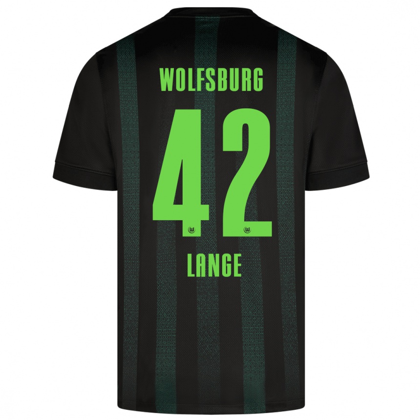 Kids Football Felix Lange #42 Dark Green Away Jersey 2024/25 T-Shirt