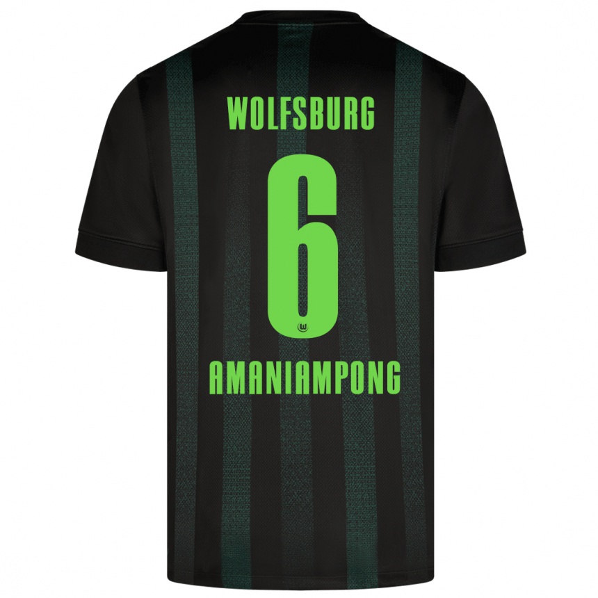 Kids Football Marces Amaniampong #6 Dark Green Away Jersey 2024/25 T-Shirt