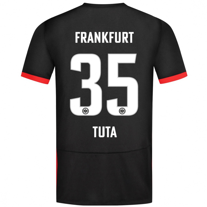 Kids Football Tuta #35 Black Away Jersey 2024/25 T-Shirt